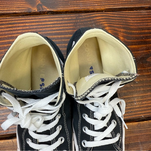 Converse Chuck Taylor All Star Hi Black Canvas Sneakers – Women’s 8 / Men’s 6 - Picture 7 of 9